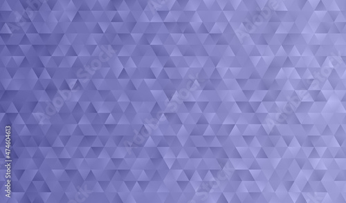 Fotografie, Obraz Periwinkle Gradient Triangle Pattern Vector Background