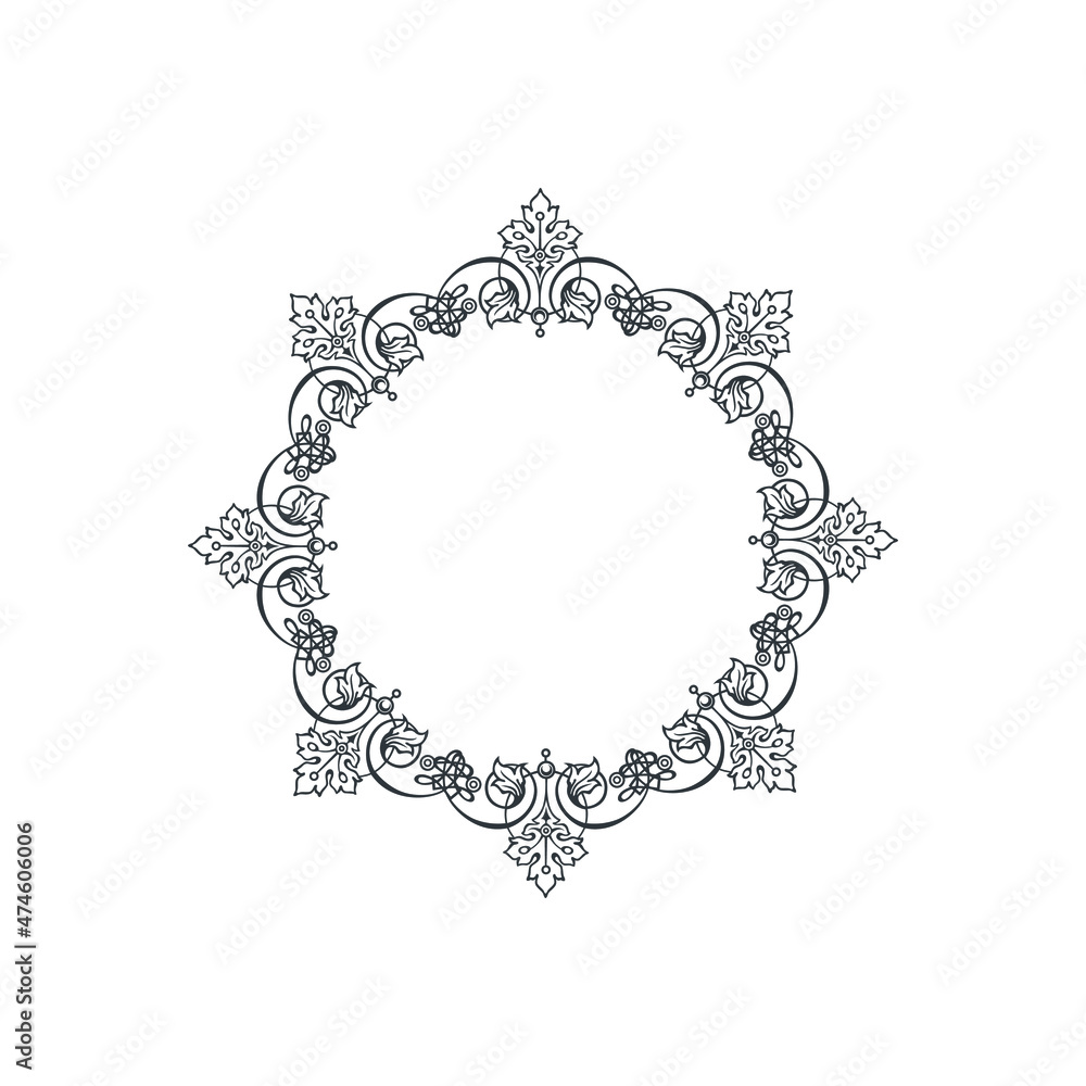 classic mandala pattern template, frame or background classic mandala pattern template, frame or background