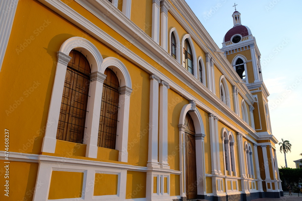 Nicaragua Granada - Cathedral of Granada - Iglesia Catedral Inmaculada Concepcion de Maria Facade