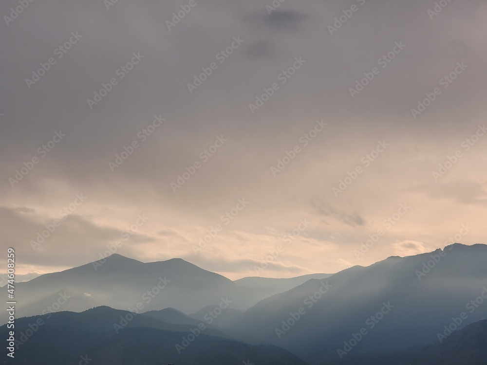 mountains in the morning mountains in the morning