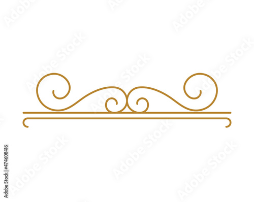 golden art deco design