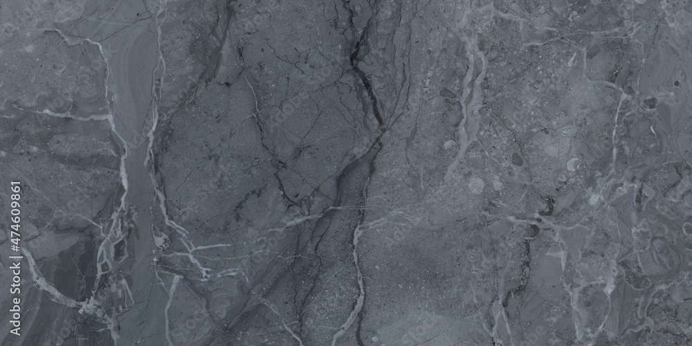 Naklejka premium grey marble texture background with high resolution, natural pattern for Emperador gray marbel design, Italian glossy stone for digital wall and floor tiles, Quartzite matt limestone granite