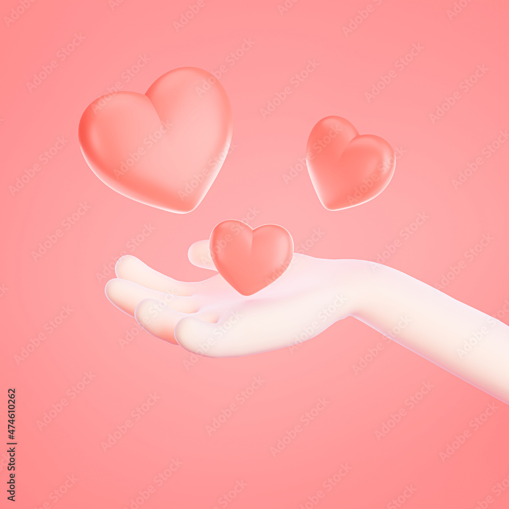 character with pink heart for valentine background character with pink heart for valentine background