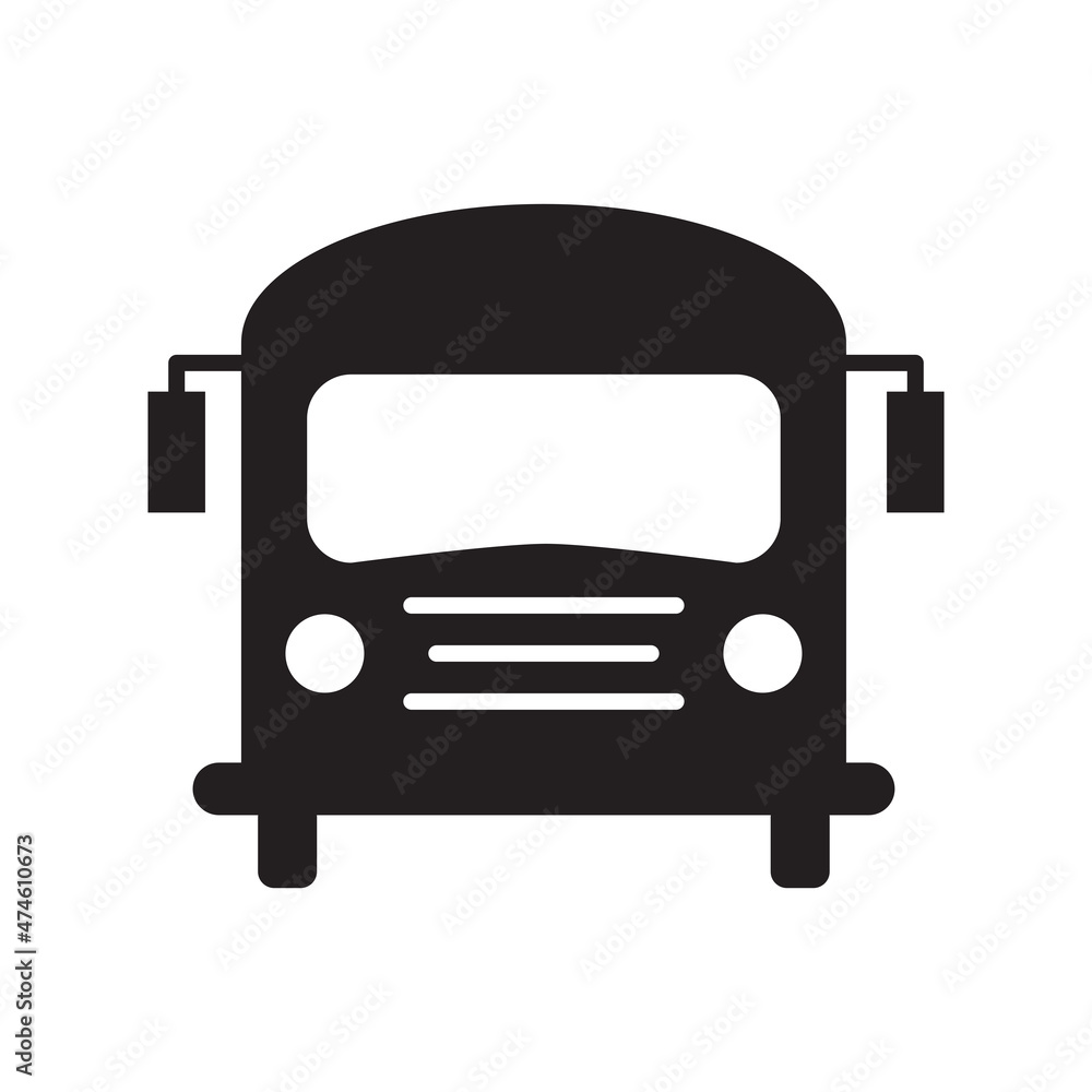 school bus icon vector design templates school bus icon vector design templates
