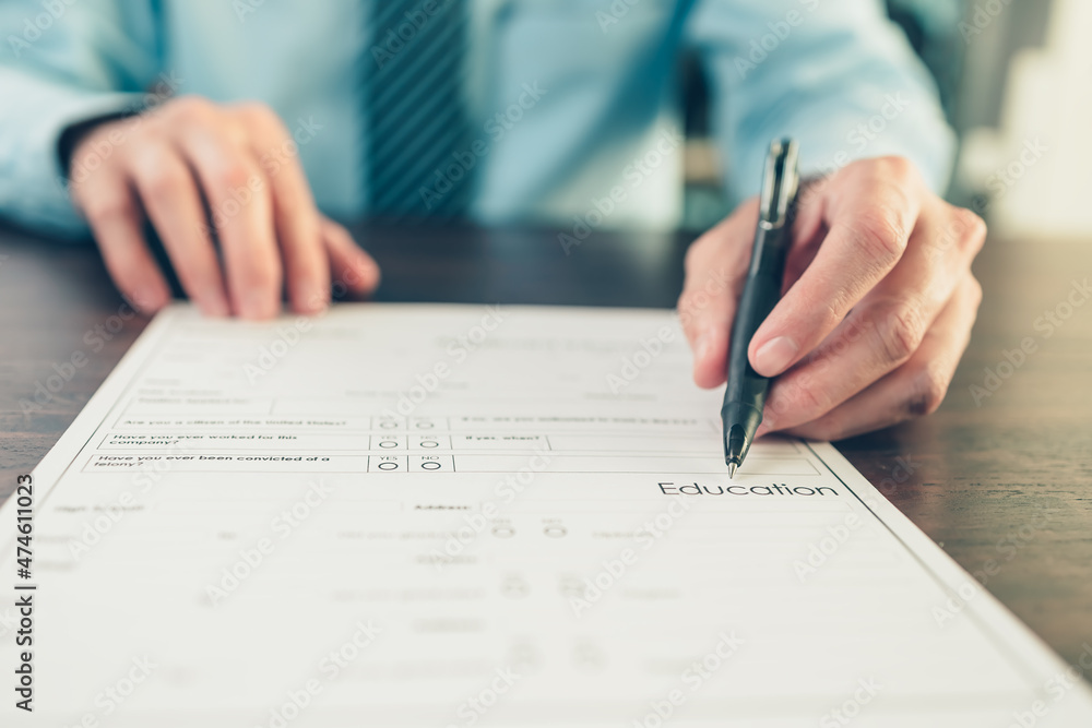 HR staff Submit a job application for new employees to fill out job application documents..job vacancy, job application concept. HR staff Submit a job application for new employees to fill out job application documents..job vacancy, job application concept.