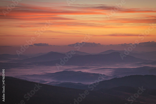 Wallpaper Mural Sunrise in mountains in Poland Torontodigital.ca