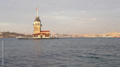 Historical Maiden's Tower at Istanbul 