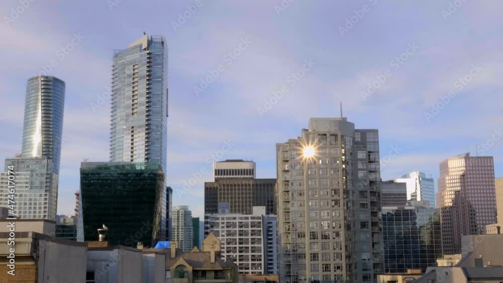 Trump Tower and Shangri-La Skyscraper Towering above Downtown Vancouver Trump Tower and Shangri-La Skyscraper Towering above Downtown Vancouver