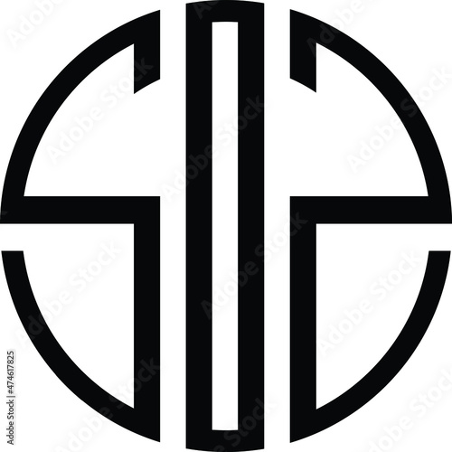sos monogram logo concept
