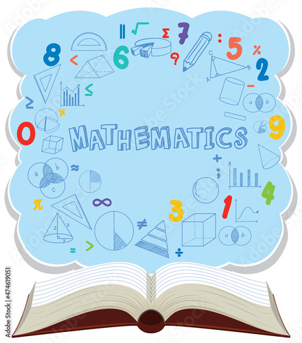 Doodle math formula with Mathematics font