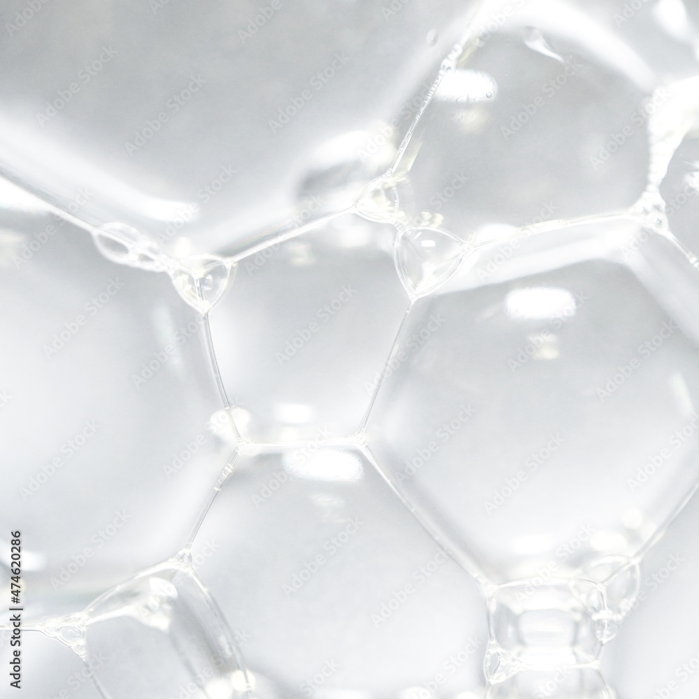 the surface of the bubble. macro close up of soap bubbles look like scienctific image of cell and cell membrane. the surface of the bubble. macro close up of soap bubbles look like scienctific image of cell and cell membrane.