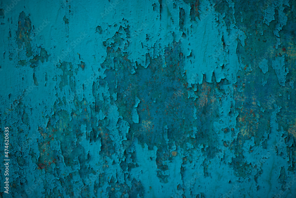 Cracked paint on a metal plate. Cracked paint on a metal plate.