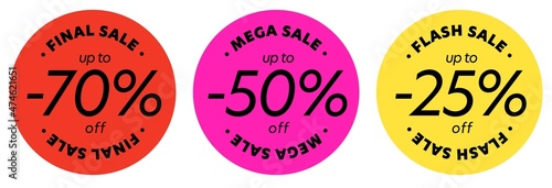 Final mega flash sale up to 70, 50, 25 percent off