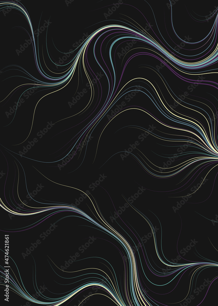 Fototapeta premium Abstract Perlin Noise Geometric Pattern generative computational art illustration
