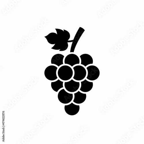 bunch of grapes icon vector