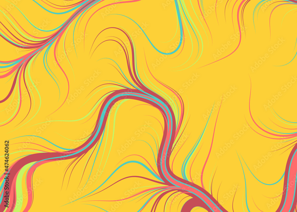 Fototapeta premium Abstract Perlin Noise Geometric Pattern generative computational art illustration