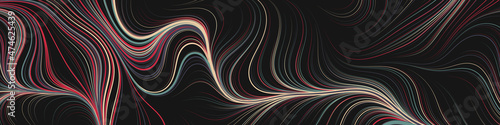 Abstract Perlin Noise Geometric Pattern generative computational art illustration