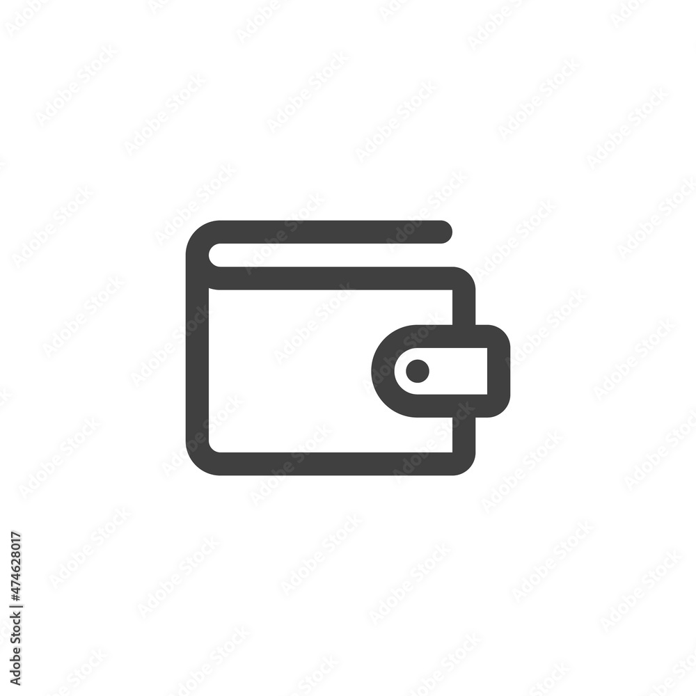 Wallet, purse line icon Wallet, purse line icon