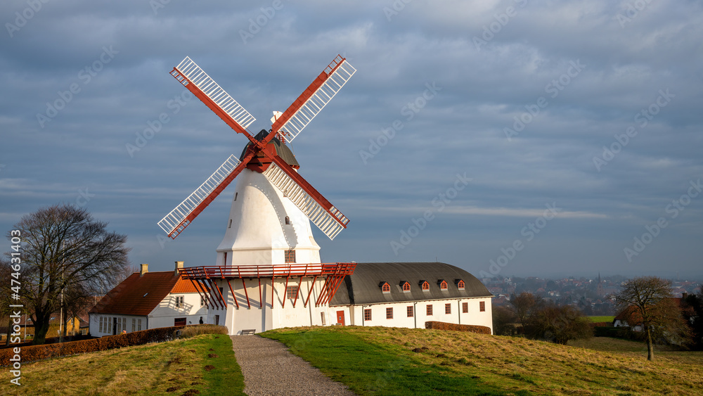 Dybbøl Mill, Sønderborg, Denmark; Dec. 12, 2021 - The mill is an iconic Danish symbol due to the fierce fighting in the Schleswig Wars of 1848-49 and 1864.