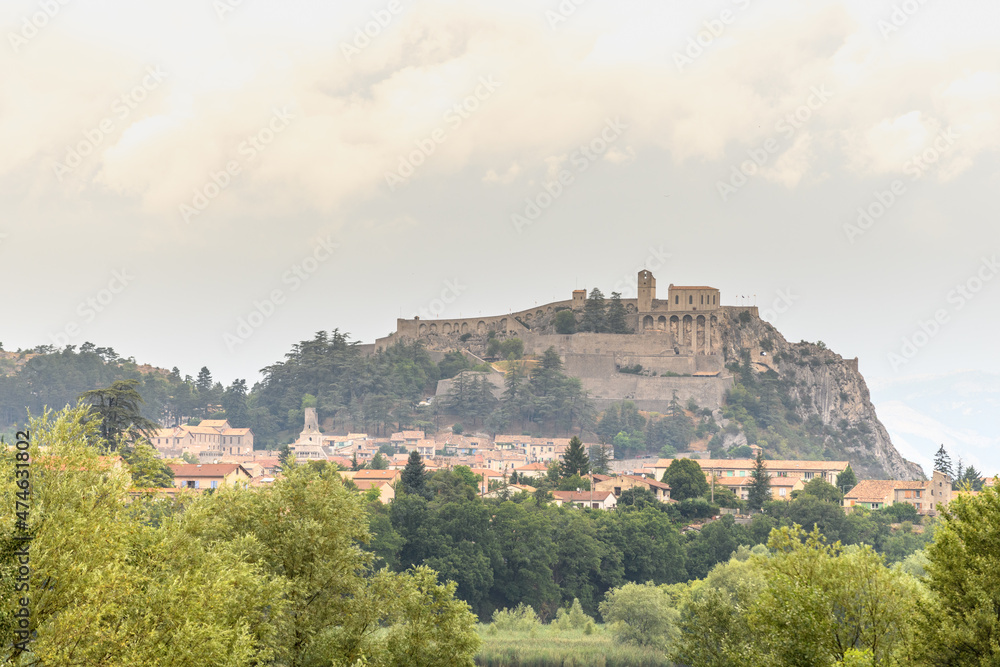 Citadel of Sisteron above the Durance in Provence.