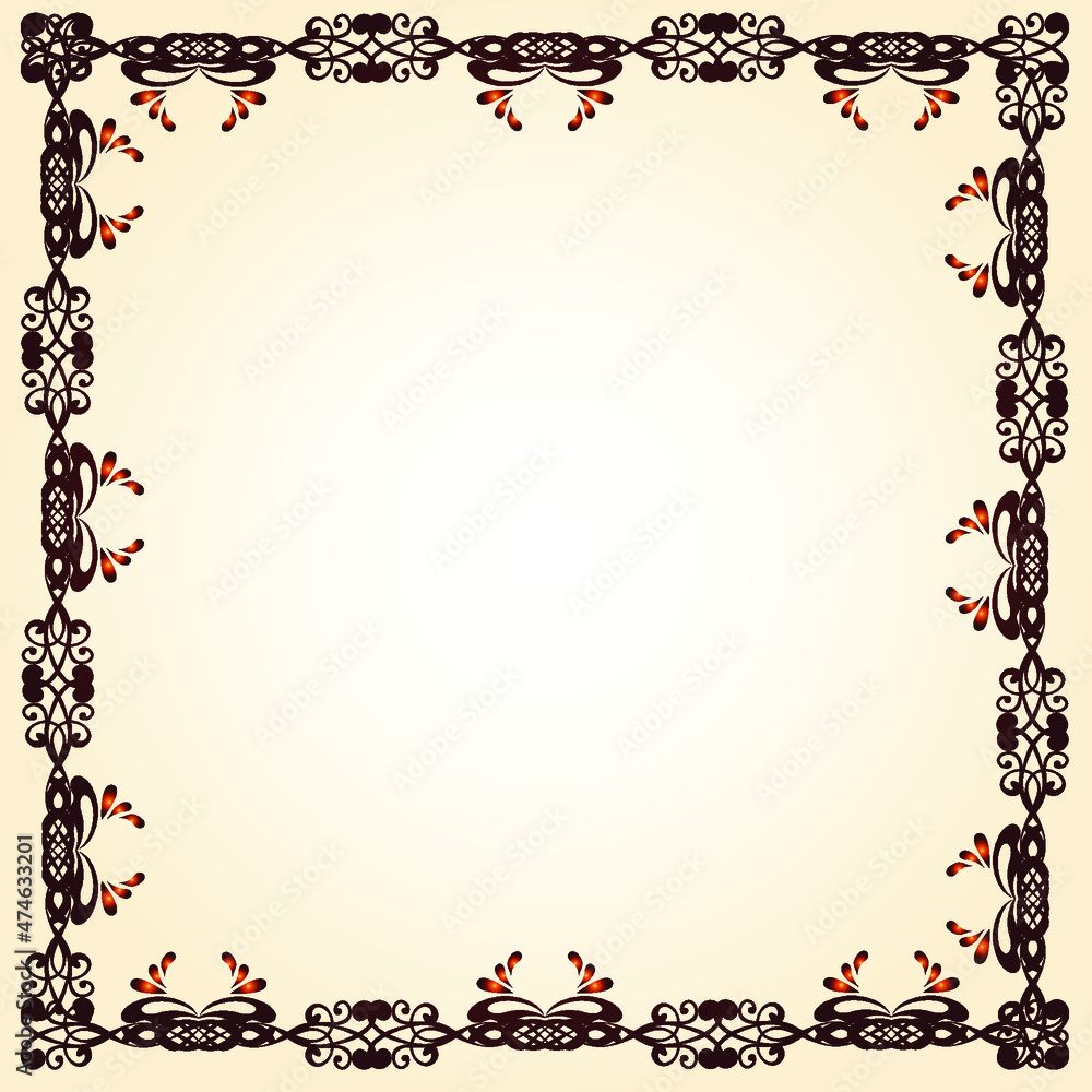 Frame of flowers. Flowers frame template. Vector illustration. Frame of flowers. Flowers frame template. Vector illustration.