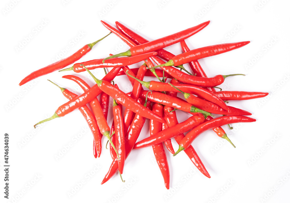 Obraz premium Red hot chili peppers isolated