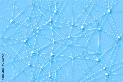 Connecting lines polygon digital technology background