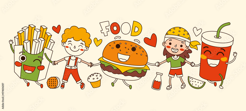 Hand Drawn Cartoon Line Art Hand Drawn Cartoon Line Art