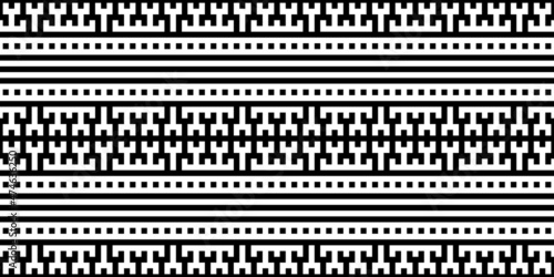 Seamless pattern, ancient ethnic pattern, vector design	
