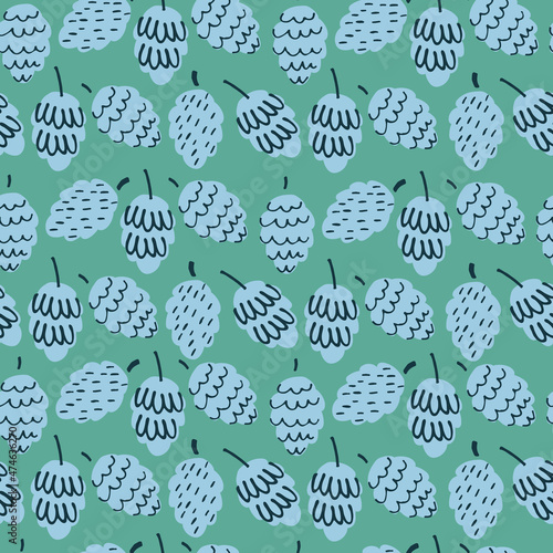 Seamless pattern with cones for gift wrap, surface design, for smm, video conferencing and other projects