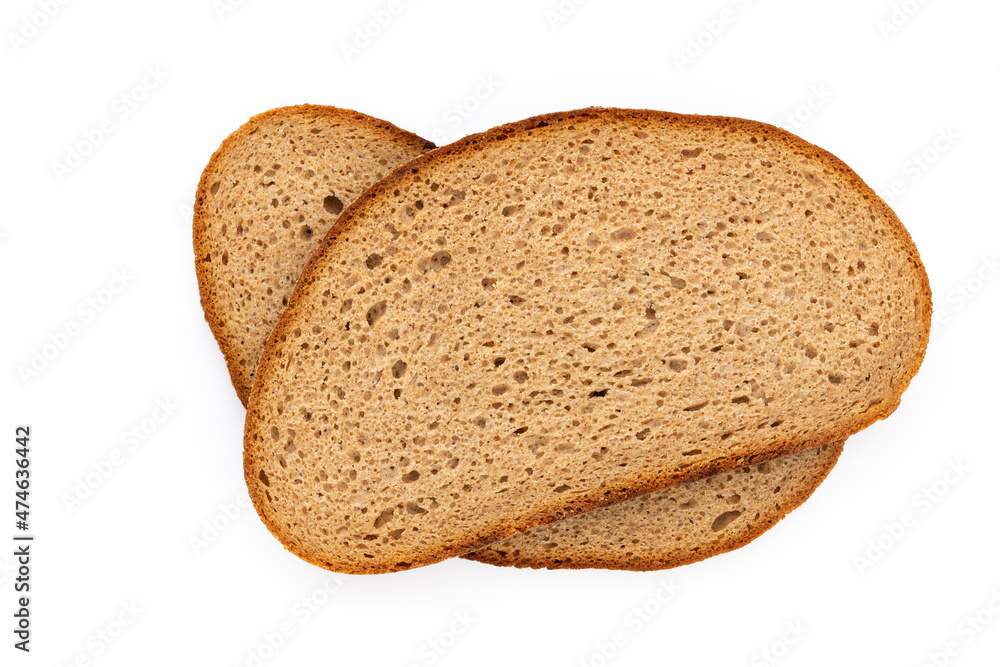 Rye bread isolated on white background. Rye bread isolated on white background.