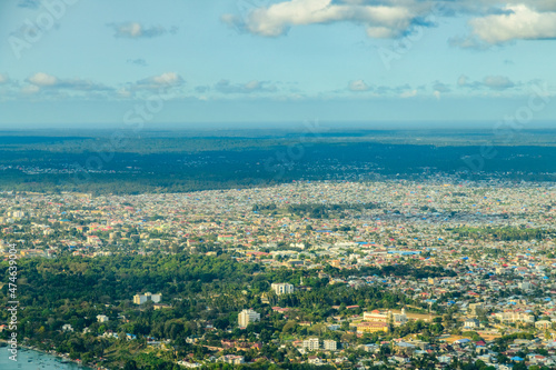Aerial view of the Zanzibar city, capital of Zanzibar island (Unguja), Tanzania © ihorbondarenko