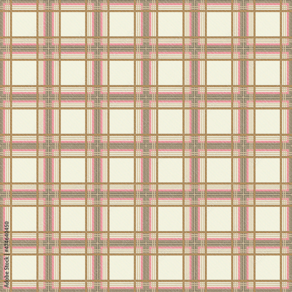 Fabric illustration with colorful tartan seamless pattern. Textured plaid background. Fabric illustration with colorful tartan seamless pattern. Textured plaid background.