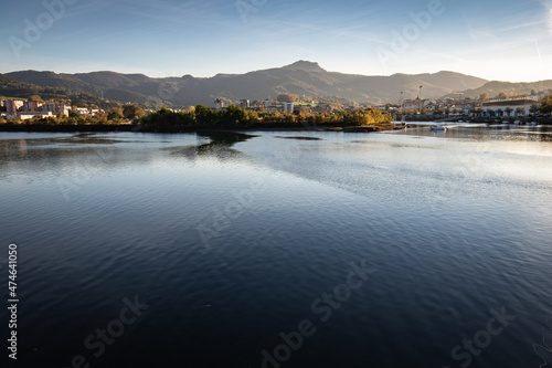 Peaceful nature by the river - creative background