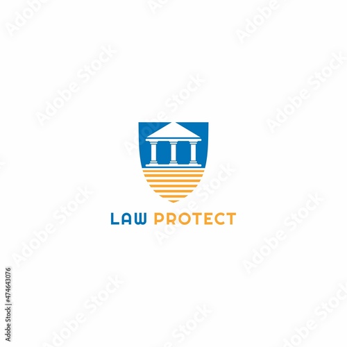 Free Download Pillar Building Law Logo Design Vector - GFXLoad