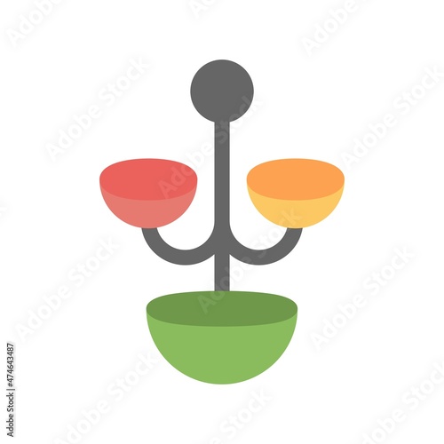 Chandelier Flat Vector Icon Design