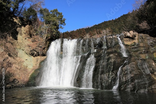 Fototapeta Naklejka Na Ścianę i Meble -  栃木県須烏烏山の龍門の滝