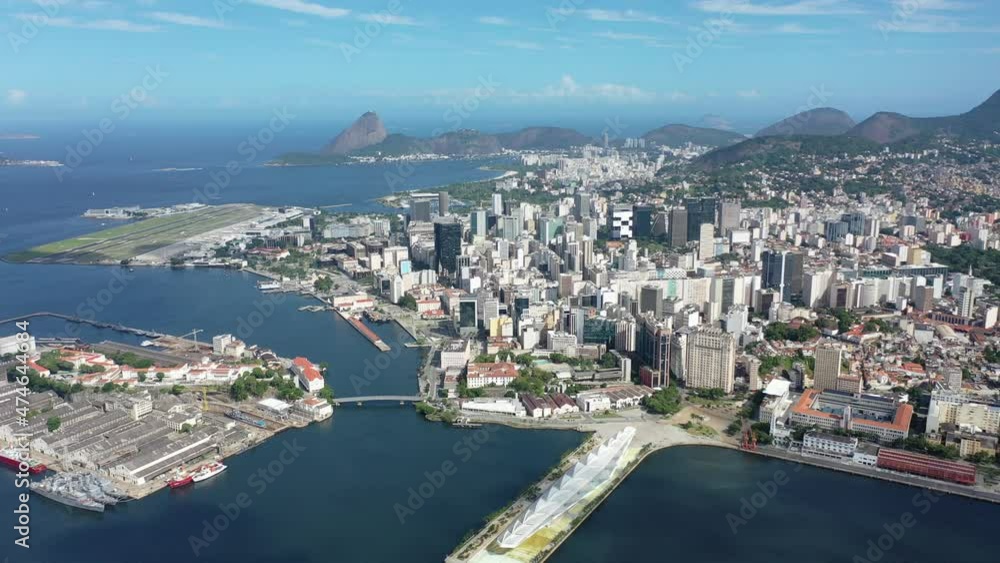 Panoramic aerial view of Rio de Janeiro Brazil. International travel landmark. Vacation destination Panoramic aerial view of Rio de Janeiro Brazil. International travel landmark. Vacation destination