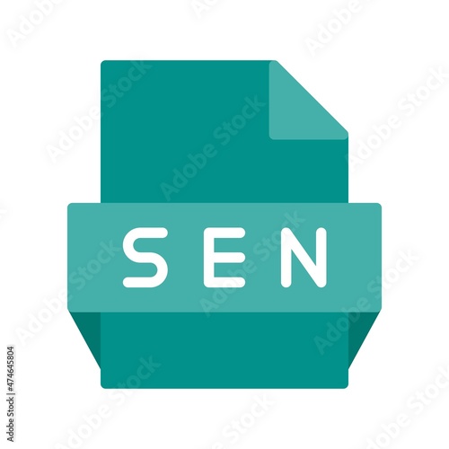 Sen Flat Vector Icon Design