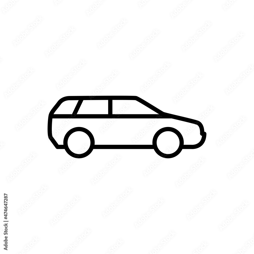 car flat icon vector illustration