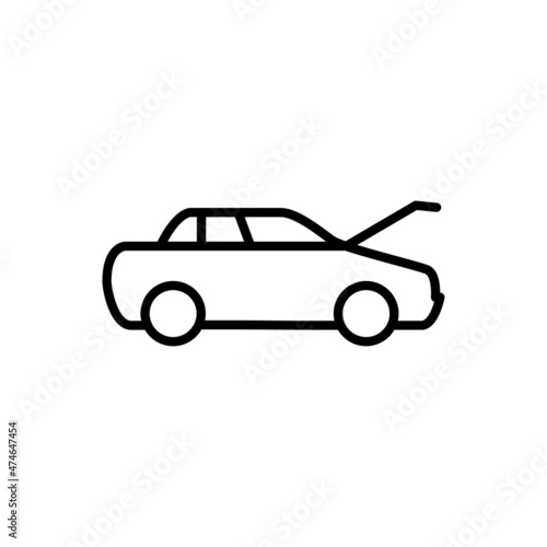 car flat icon vector illustration