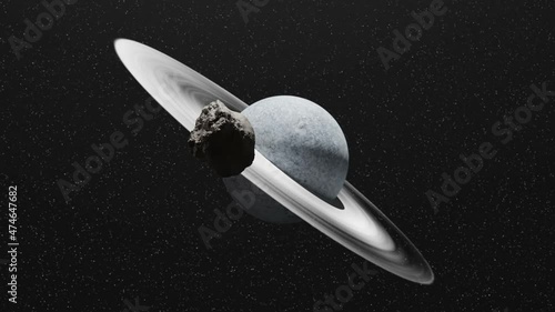 meteor hit saturn