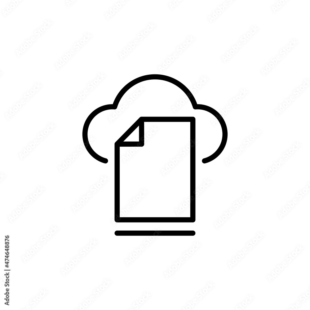 Document Flow Management Vector Line Icons Document Flow Management Vector Line Icons