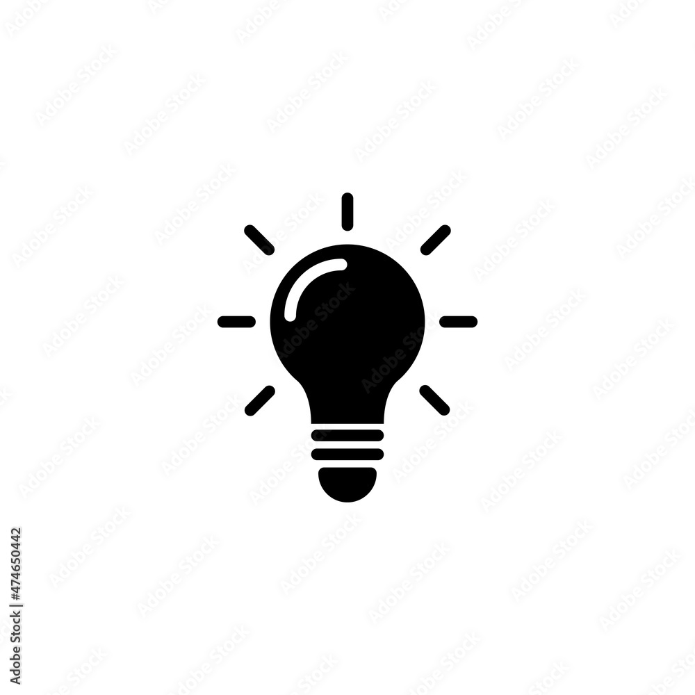 light bulb flat icon vector illustration light bulb flat icon vector illustration