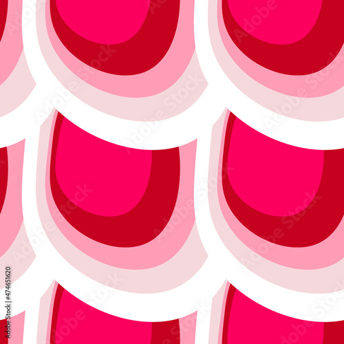 Illustration A seamless pattern on a square background - the scales of a fish, mermaid or dragon. Design element