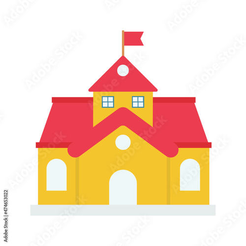 School property Vector icon which is suitable for commercial work and easily modify or edit it