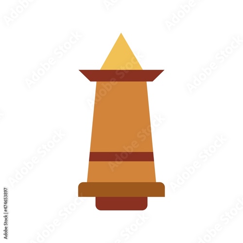 Obelisk Flat Vector Icon Design