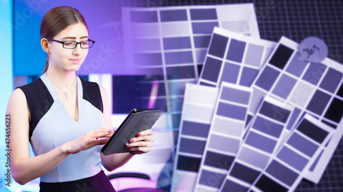 Purple and lilac palettes. ...