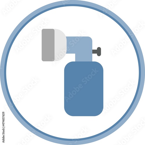 Ambu bag Flat Circle Vector Icon Design