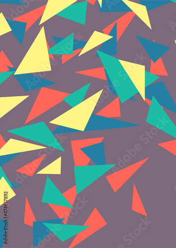 Simple background with irregular triangle pattern